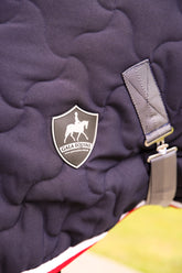 Luxury Stable Doona - Navy with Red & White Trim